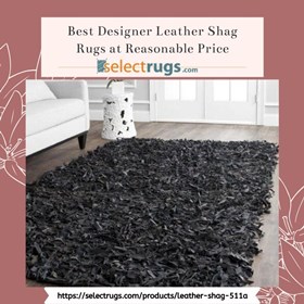 Area Rugs: Best Quality Online Leather Shag Rugs